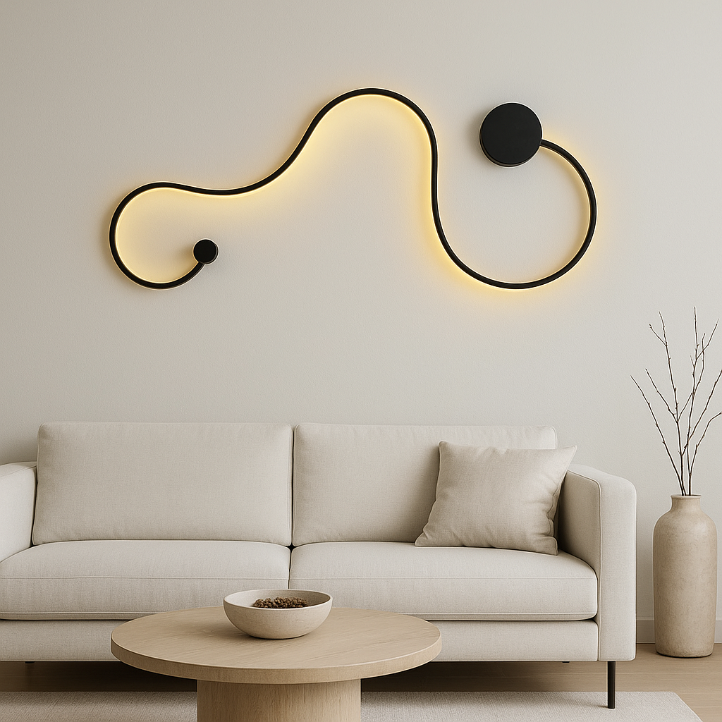 LED аплик 60W 89cm GAMORA Black