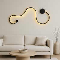 LED аплик 60W 89cm GAMORA Black