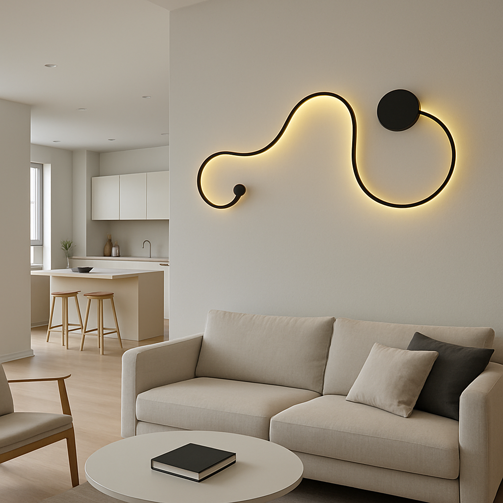 LED аплик 60W 89cm GAMORA Black