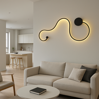 LED аплик 60W 89cm GAMORA Black