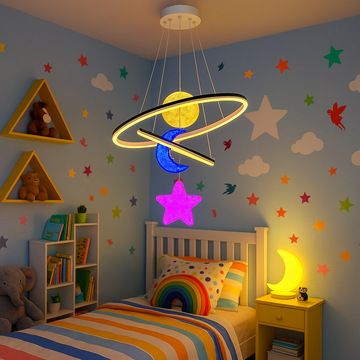 LED осветително тяло KIDS-WORLD RGB Еквивалент 500W Дистанционно