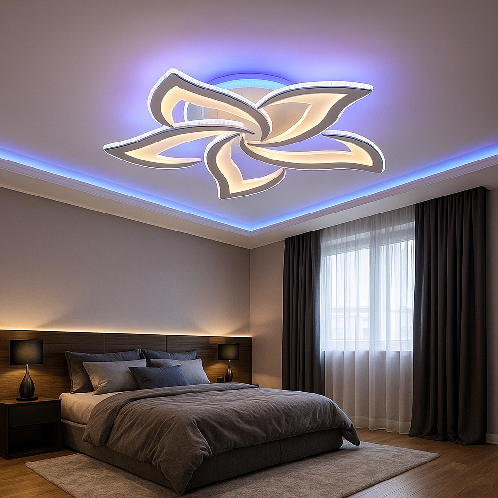 LED осветително тяло Camelia RGB еквивалент 600W с дистанционно