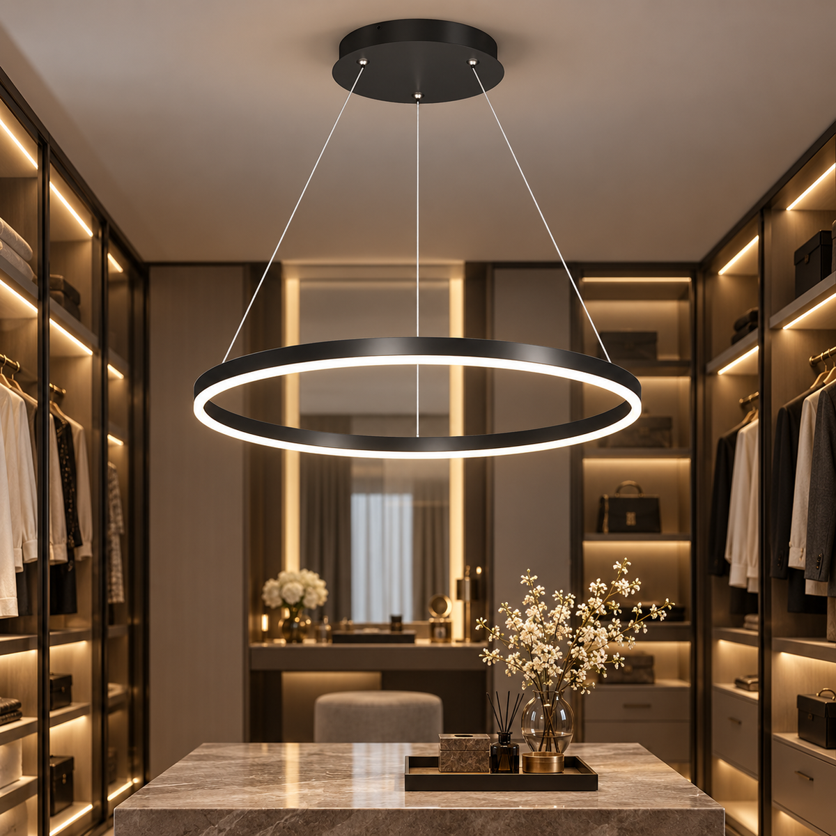 LED осветително тяло WONDERLAND Black 1 сегмент еквивалент 300W