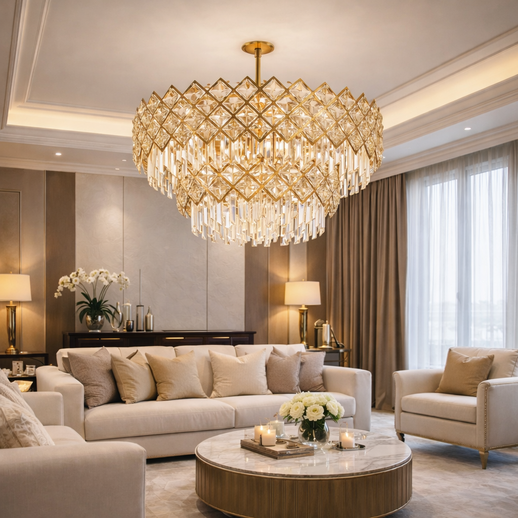 Кристален полилей Yanni Gold Deluxe Double Level