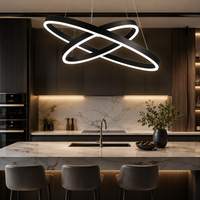LED осветително тяло WONDERLAND Black 2 сегмента, еквивалент 400W