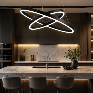 LED осветително тяло WONDERLAND Black 2 сегмента, еквивалент 400W