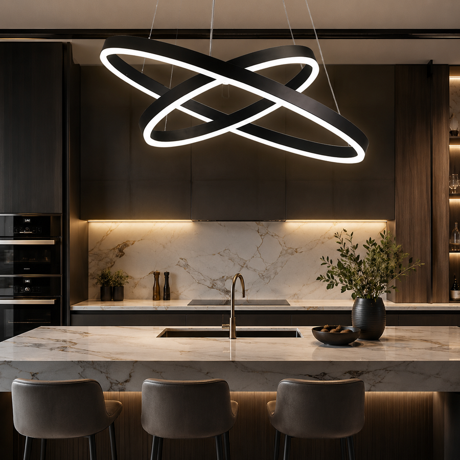 LED осветително тяло WONDERLAND Black 2 сегмента, еквивалент 400W