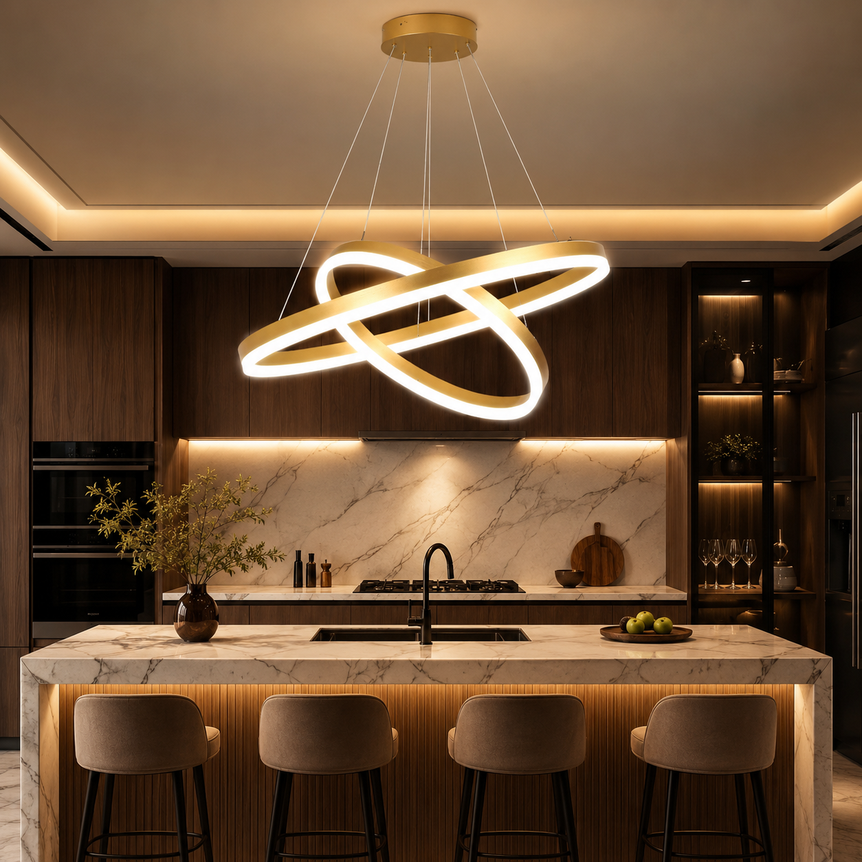 LED осветително тяло WONDERLAND Gold 2 сегмента, еквивалент 400W