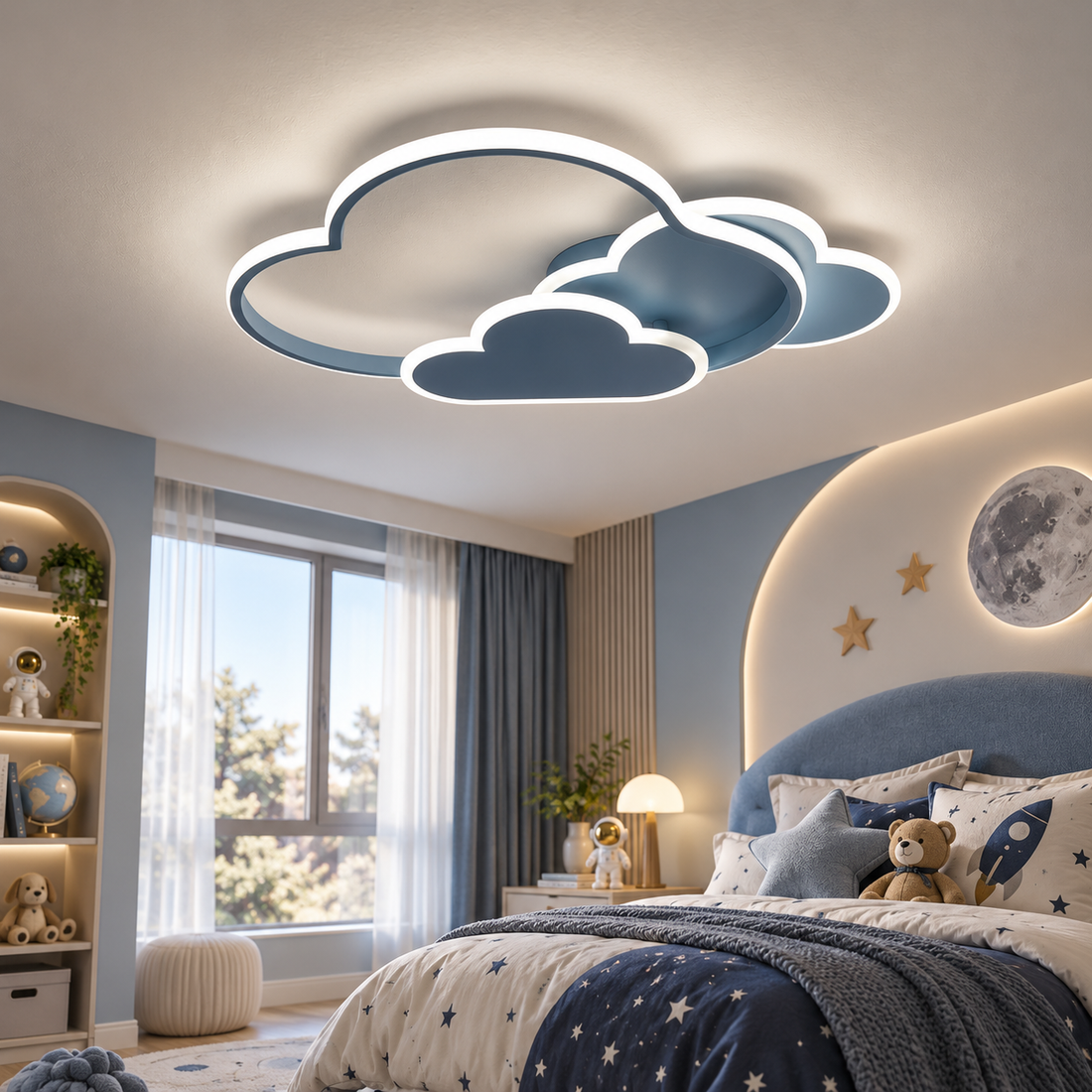 LED осветително тяло 86W NORISOR Blue с дистанционно, еквивалент 400W