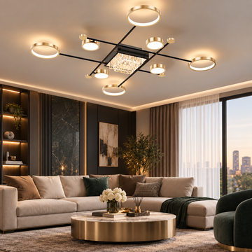 LED осветително тяло Nordic Beauty Еквивалент 800W с дистанционно
