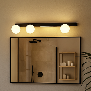 LED аплик 70cm черна SUFITOWA