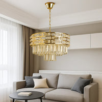 Полилей от кристал BERA Gold ⌀40CM