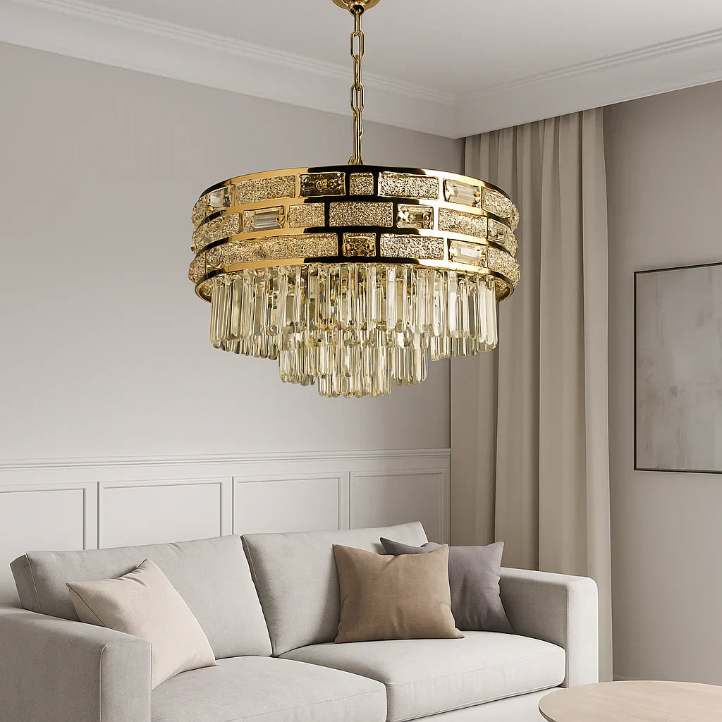 Полилей от кристал BERA Gold ⌀50CM