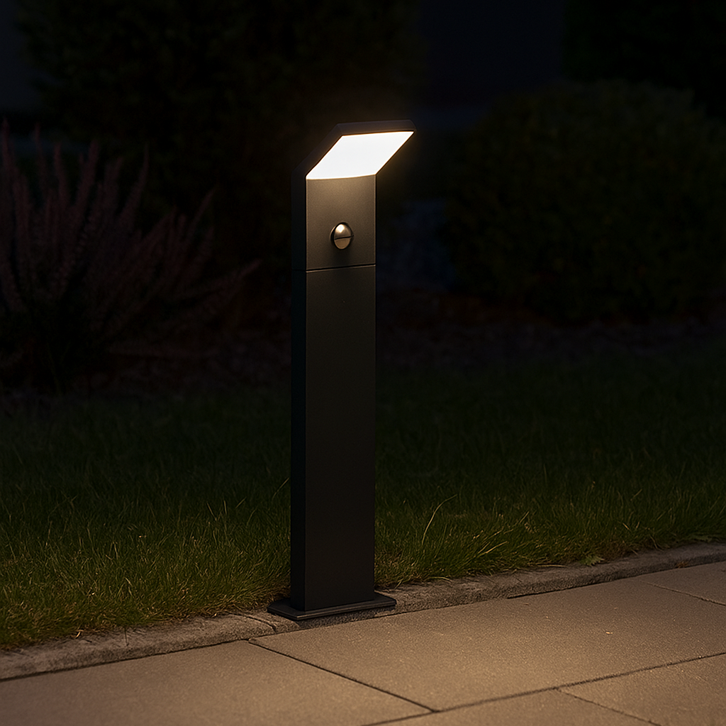 Външен стълб PEARL, LED, IP54, със сензор за движение