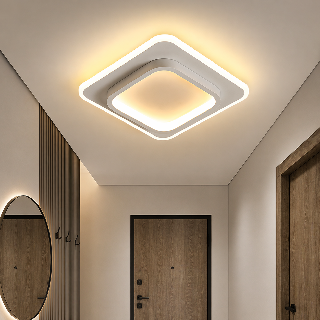 LED осветително тяло LOKI SQUARE Бяло Еквивалент 200W