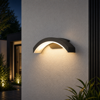 LED аплик за външен монтаж HELIOS 18W Черен