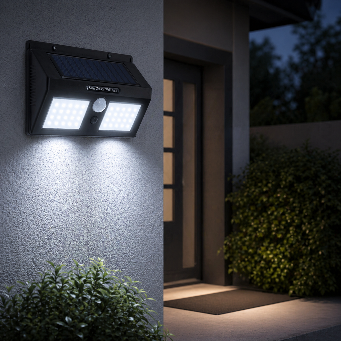 Соларен външен LED аплик със сензор 40 SMD