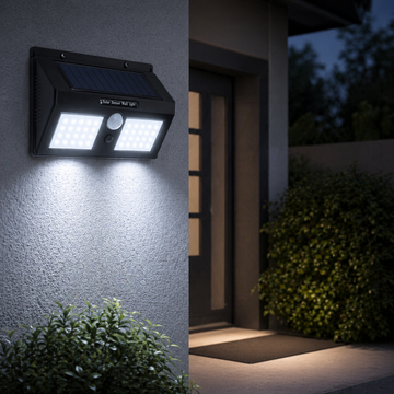 Соларен външен LED аплик със сензор 40 SMD
