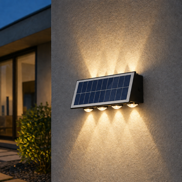 Соларен външен LED аплик Trio 8W