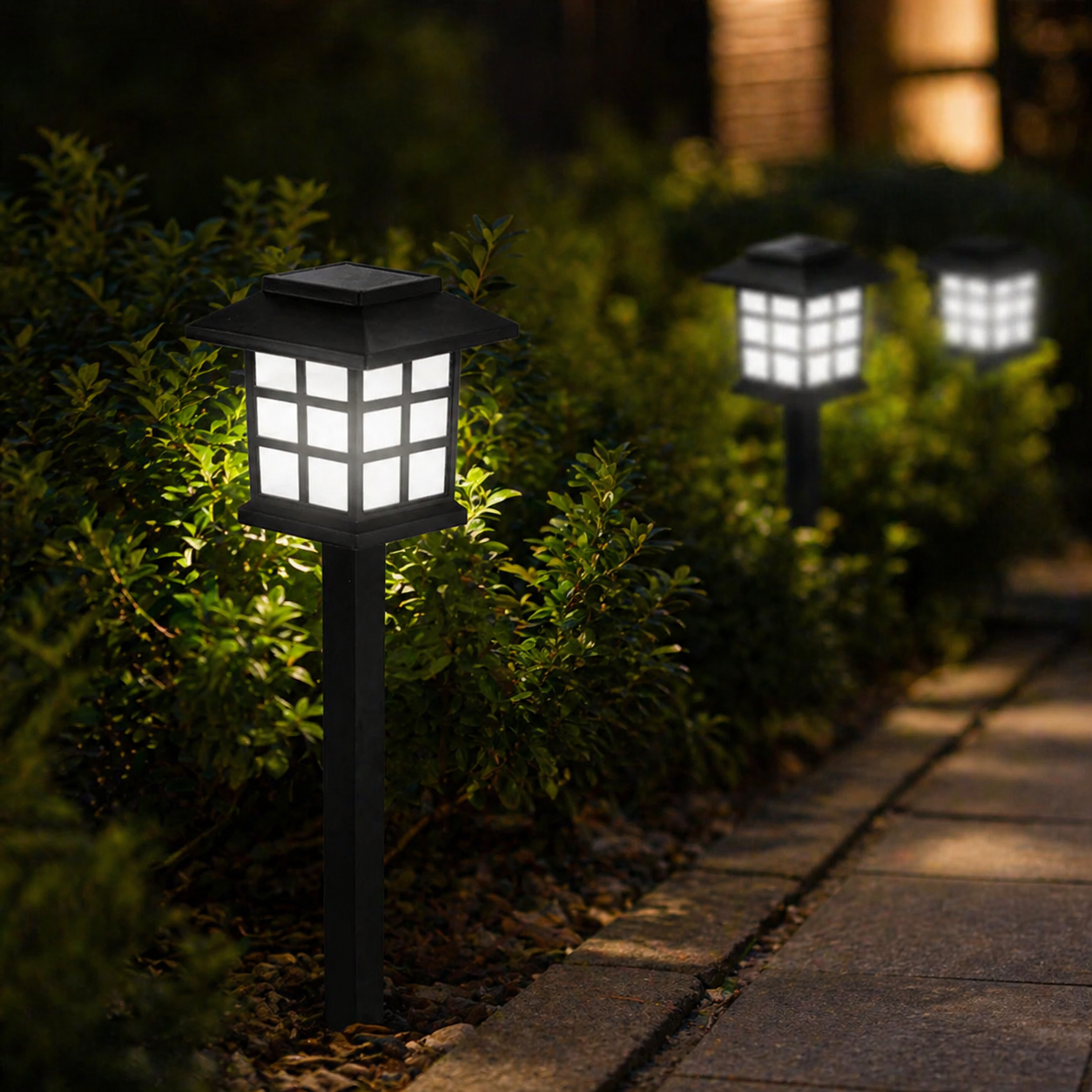 КОМПЛЕКТ 2 соларни LED фенера за градина PAST