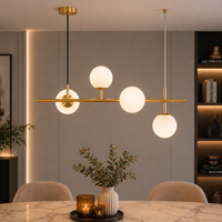 Осветително тяло Абажур MAT GOLD Линейно 4XE27
