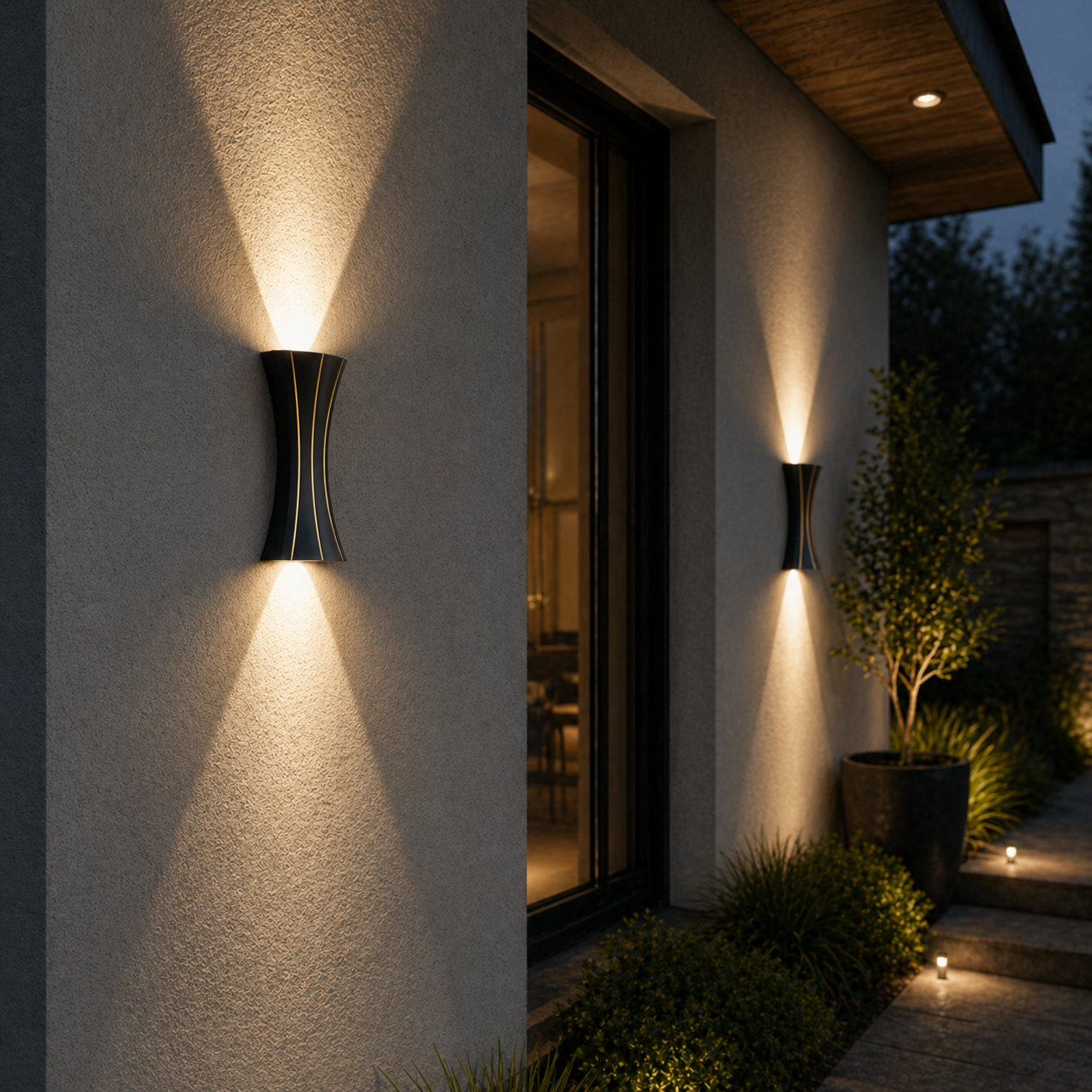 LED аплик за външен монтаж 10W Black Elegance