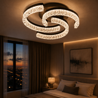 Осветително тяло LED SAARI Black еквивалент 250W с дистанционно