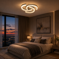 Осветително тяло LED SAARI Black еквивалент 250W с дистанционно