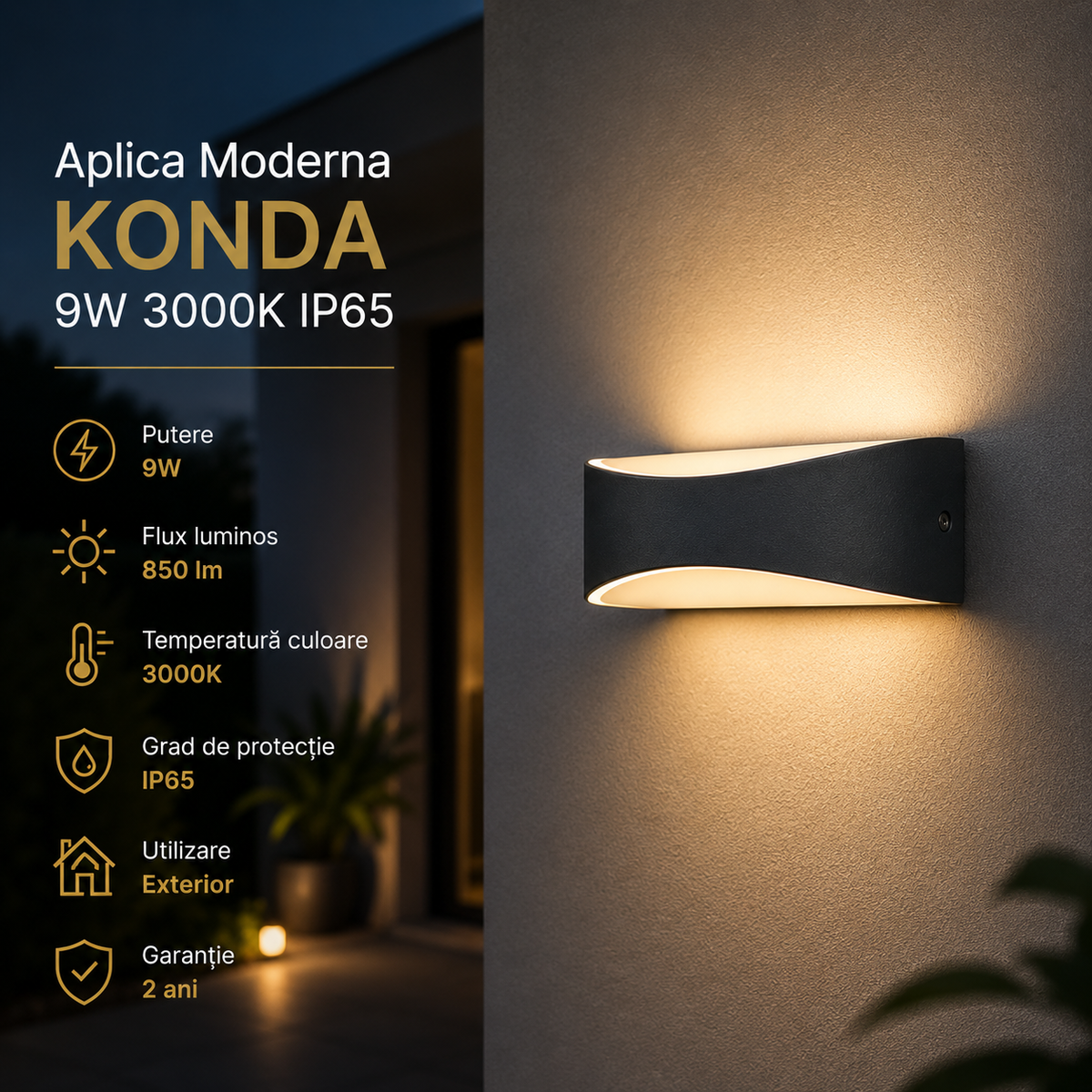 Модерен аплик KONDA