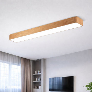 LED окачено осветително тяло от бамбук 45W 4650lm CCT
