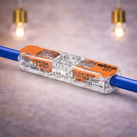 Линеен съединителен конектор Wago Slim 2-полюсен 0.5–4 mm 32A