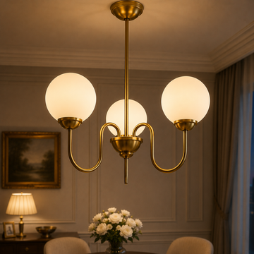 Осветително тяло Абажур MAT GOLD 3XE27 Classique Taste DX2411-3