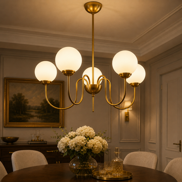 Осветително тяло Абажур MAT GOLD 5XE27 Classique Taste DX2411-5