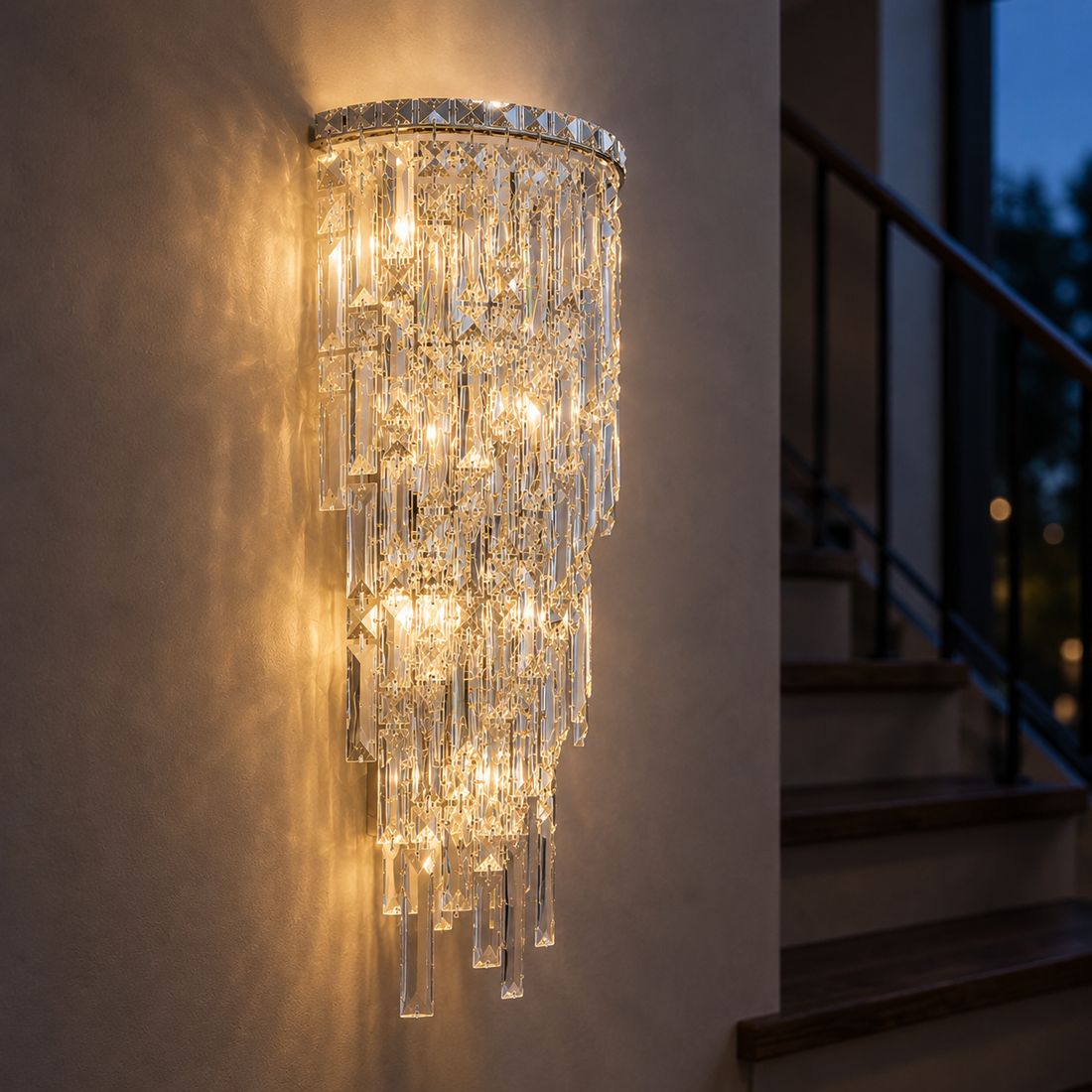 Аплик за стена Cristal Grande Glass 7xE14