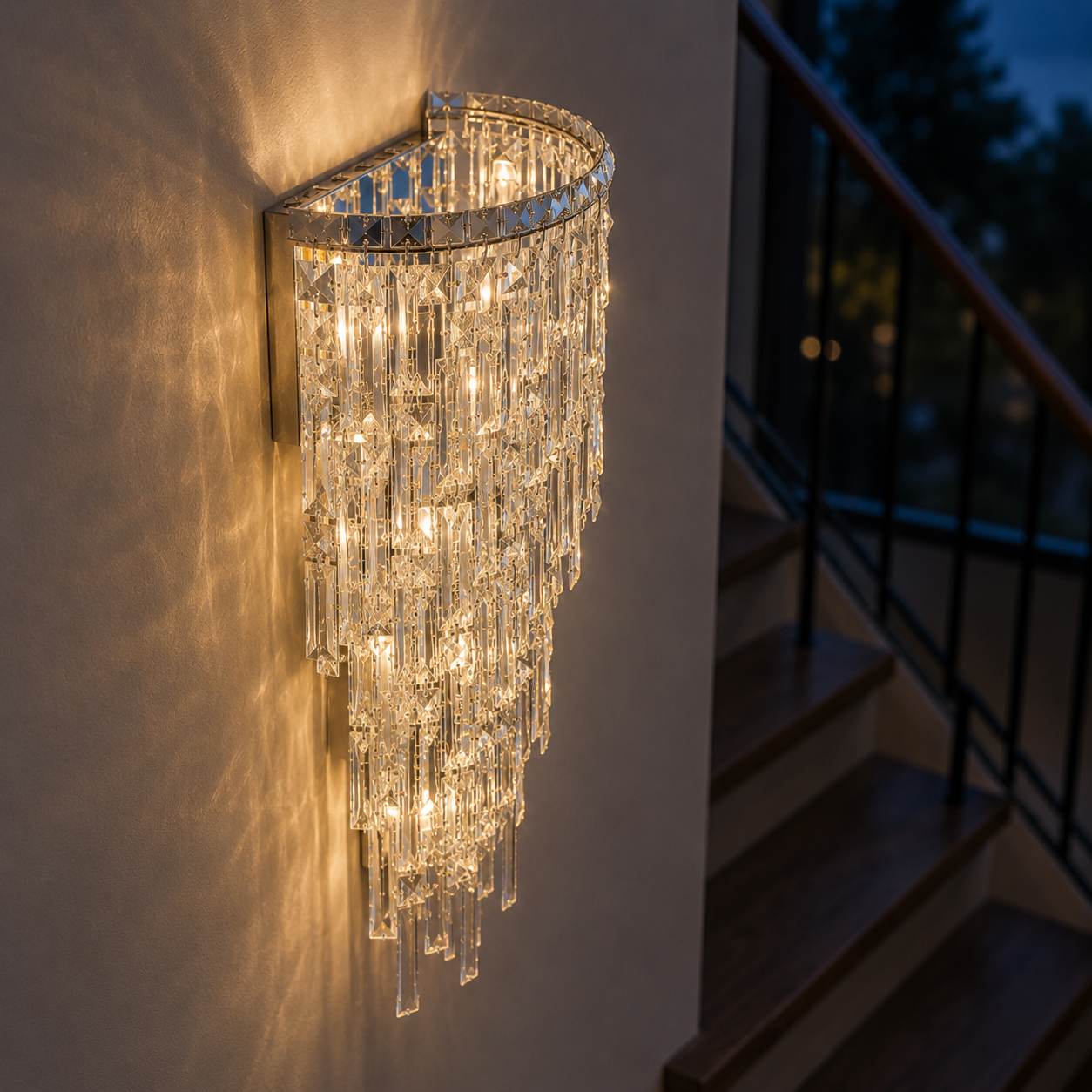Аплик за стена Cristal Grande Glass 7xE14