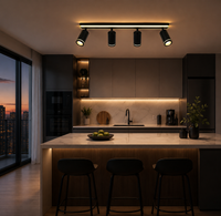LED осветително тяло със спотове 82W NOIR GLOW еквивалент 400W