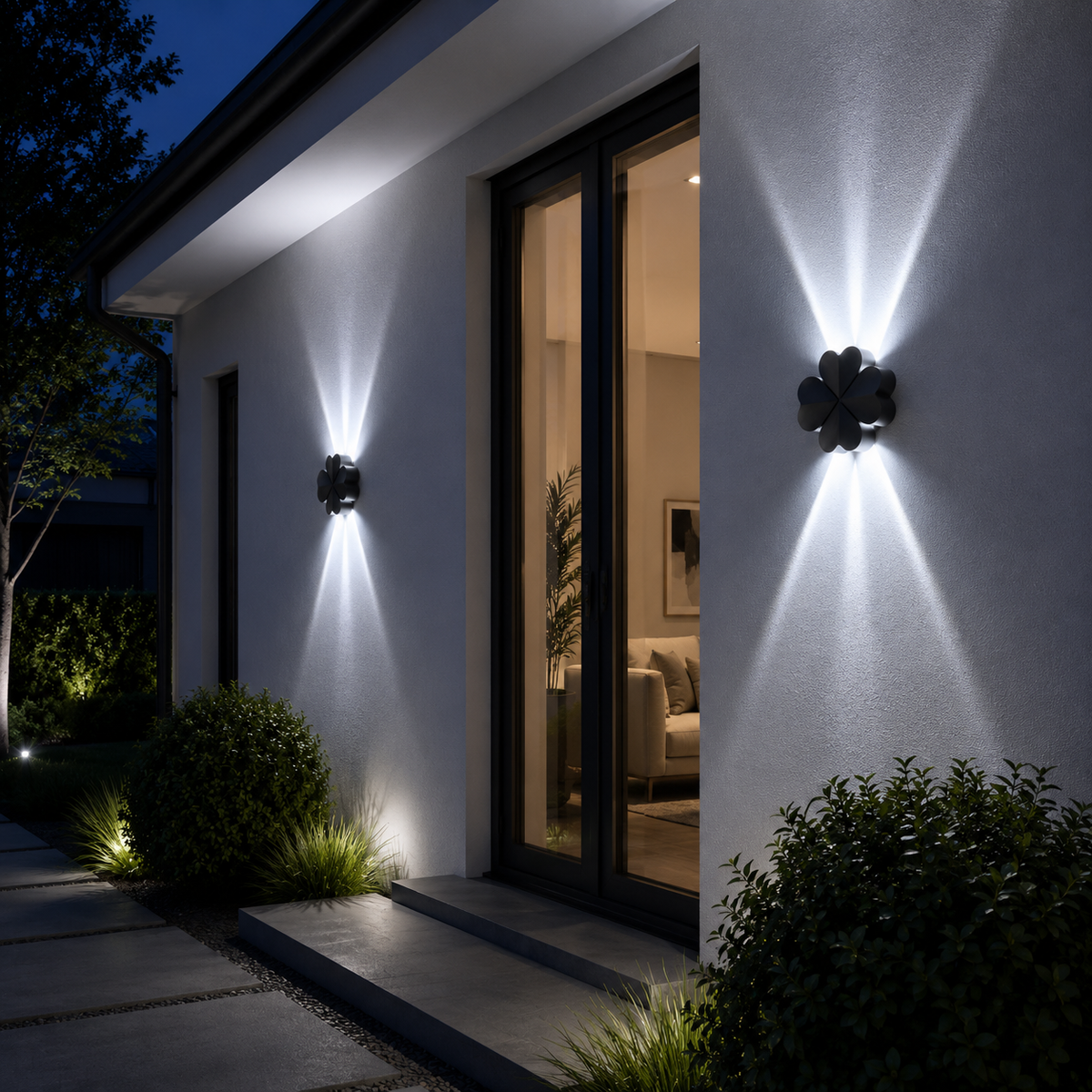 Външен LED аплик VELUXE, 5 W, Черен