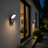 Външен LED аплик PEARL със сензор за движение, IP54, антрацит