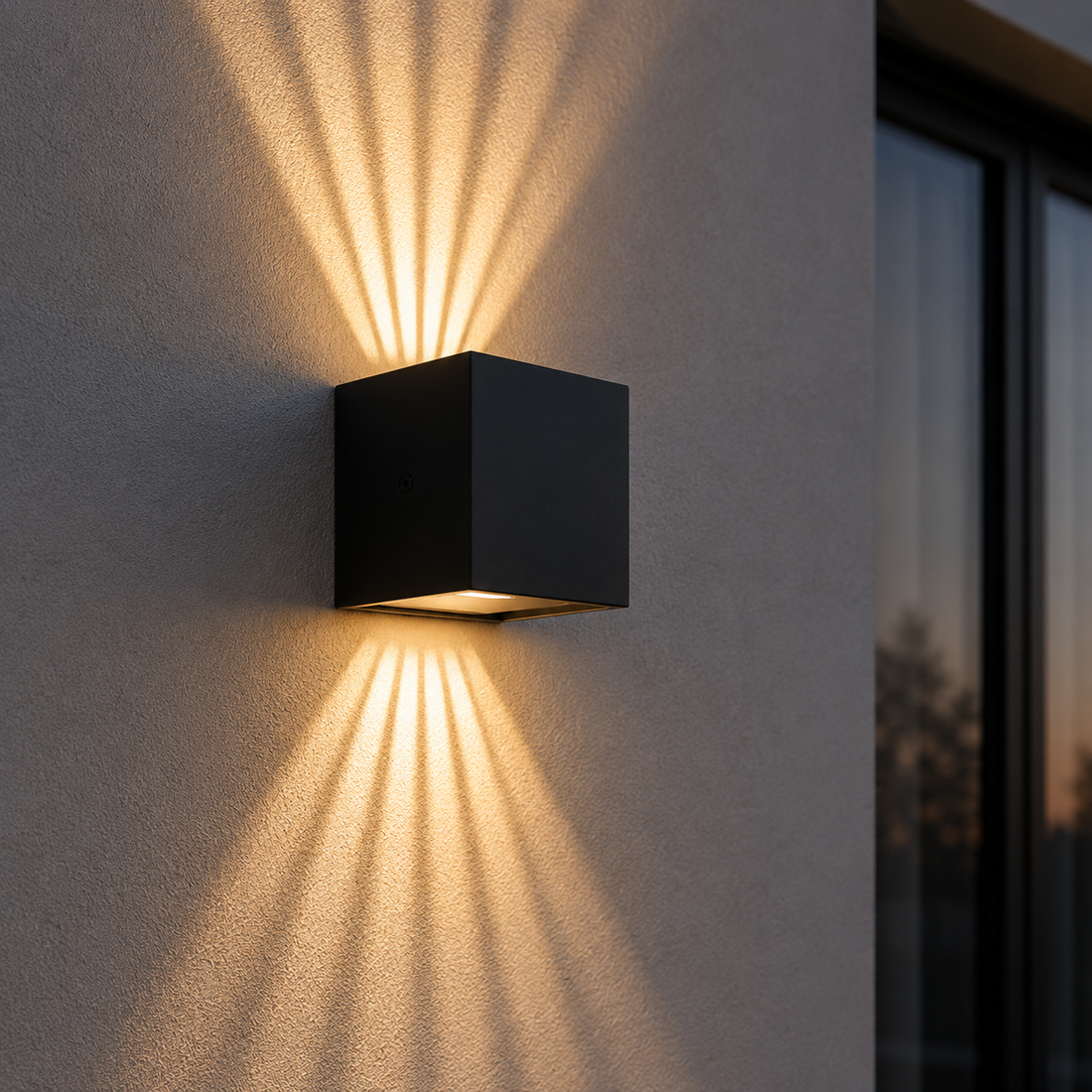 LED аплик за външен монтаж 6W SKYLINE Черен
