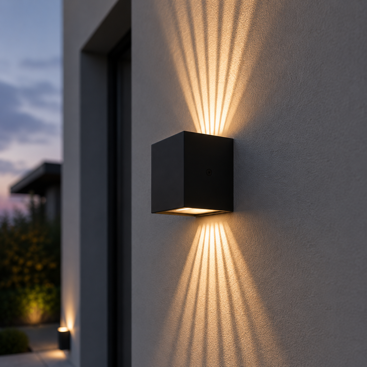 LED аплик за външен монтаж 6W SKYLINE Черен