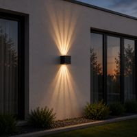 LED аплик за външен монтаж 6W SKYLINE Черен