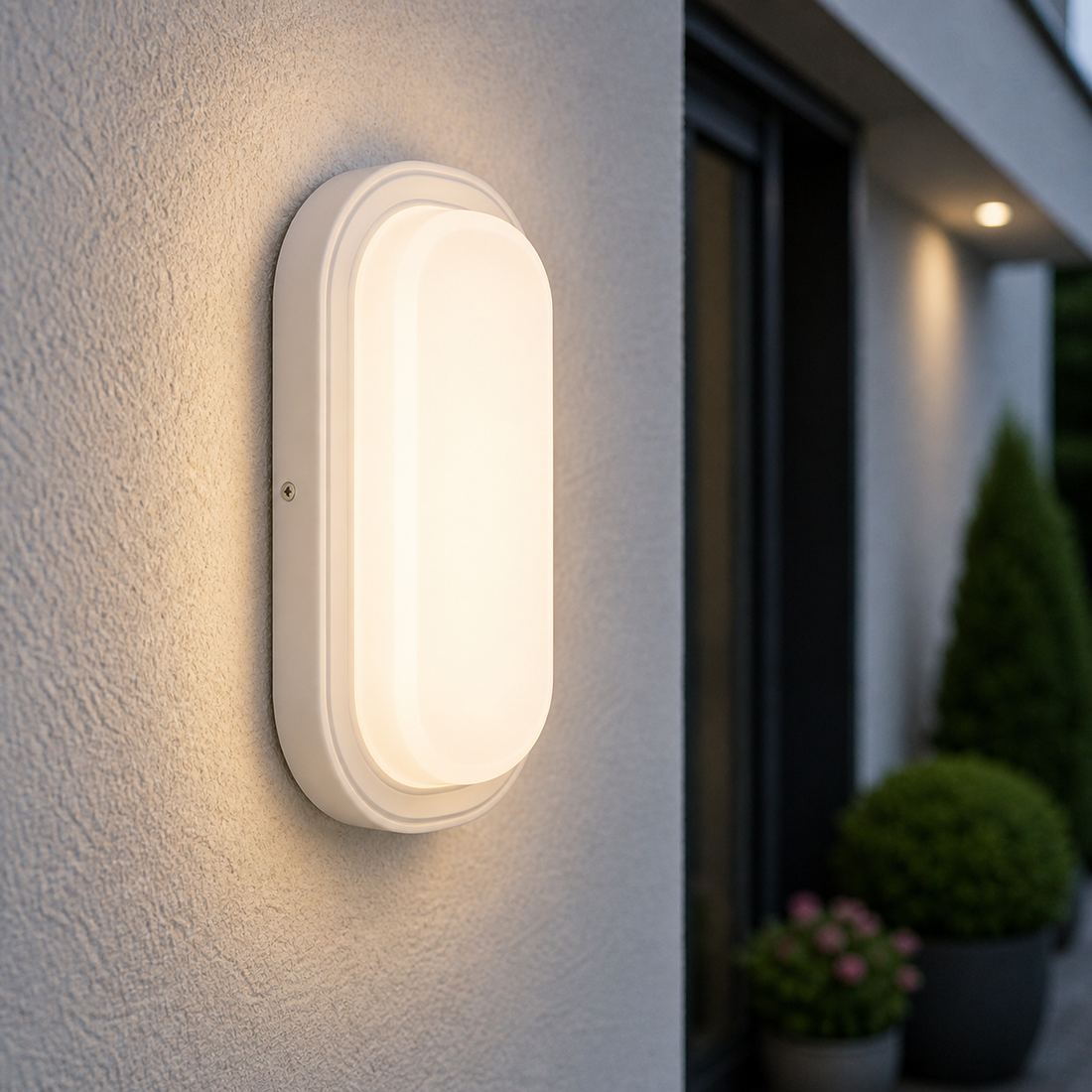 LED плафон Bulkhead бял 18W 2020lm IP65 CCT