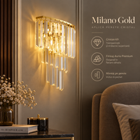 Стенен аплик кристал Milano Gold