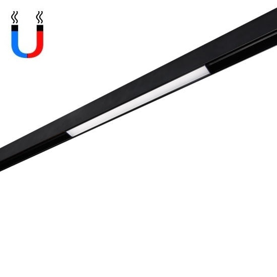 LED спот 10W 30cm магнитен линеен мат черен