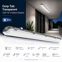 Корпус за LED тръба T8 1x120cm външен