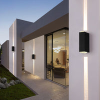 LED аплик за външен монтаж 2x3W LINES черна