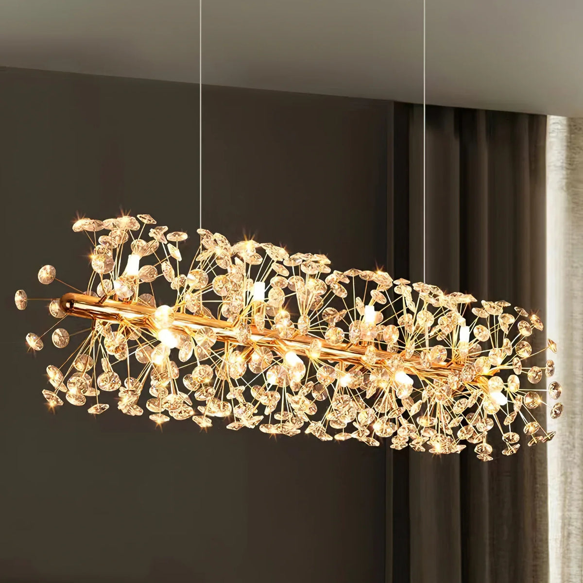 Окачено осветително тяло Crystal Dandelion Gold LINIAR