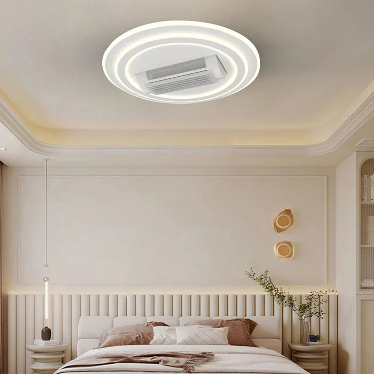 Осветително тяло LED DL2410-1 с регулируем вентилатор и дистанционно, еквивалент 400W
