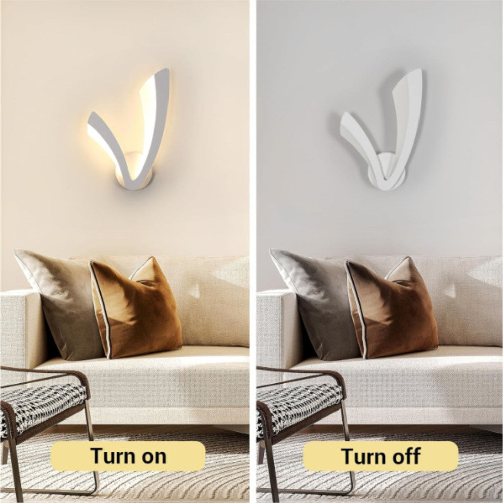 LED Аплик с отличителен дизайн, Бял – Еквивалент 150W