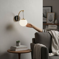 LED Аплик PICA Абажур Mat Black & Gold